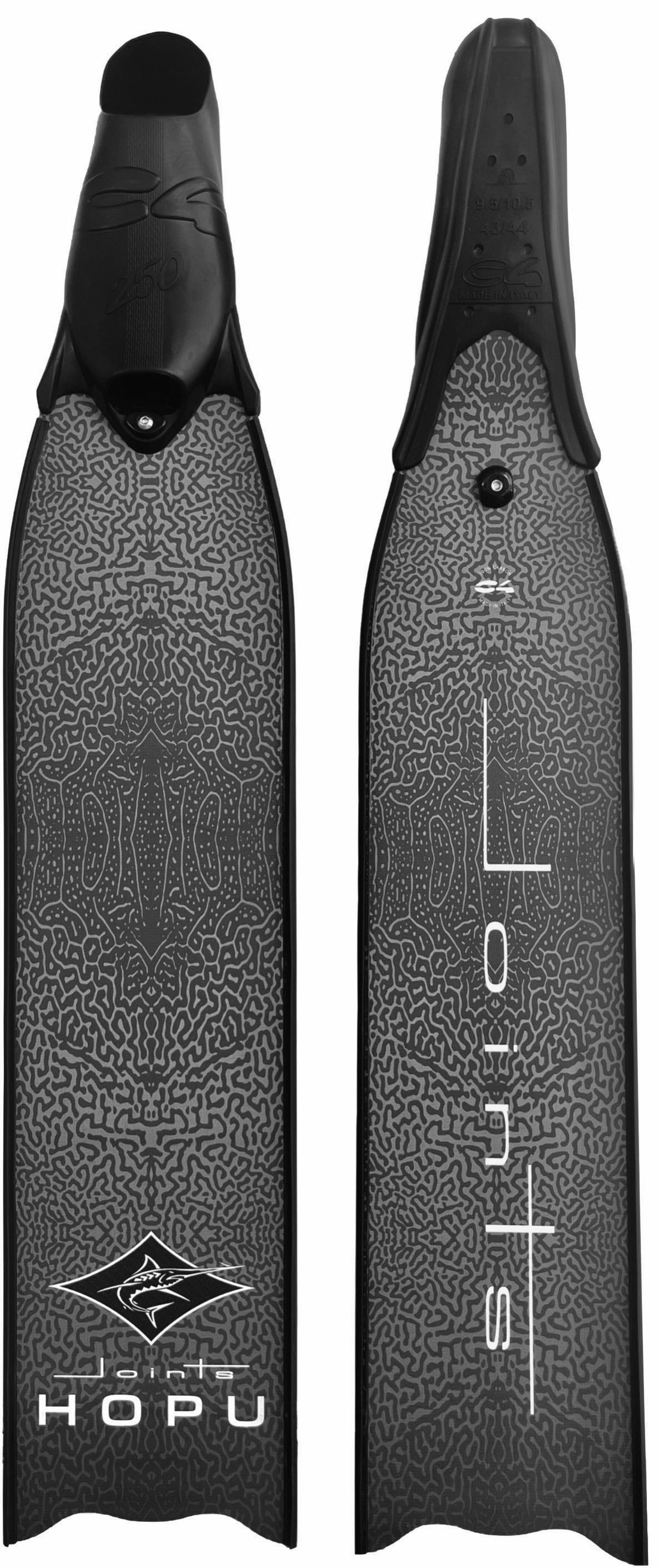 HOPU Carbon Fiber Fins Black Edition by Joints Spearfishing