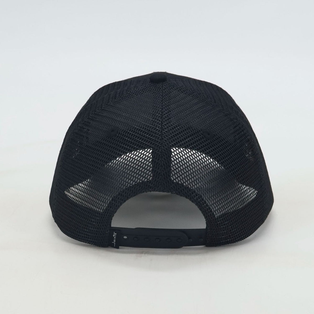 Side view of JOINTS Black Logo Performance Hat