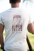 Back view of JOINTS Sand Guns Rack Spearfishing T-Shirt
