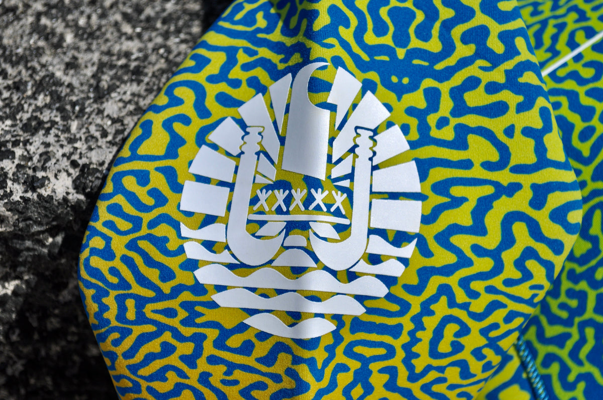 Kevlar reinforced knee pads on the Reef Camo Wetsuit